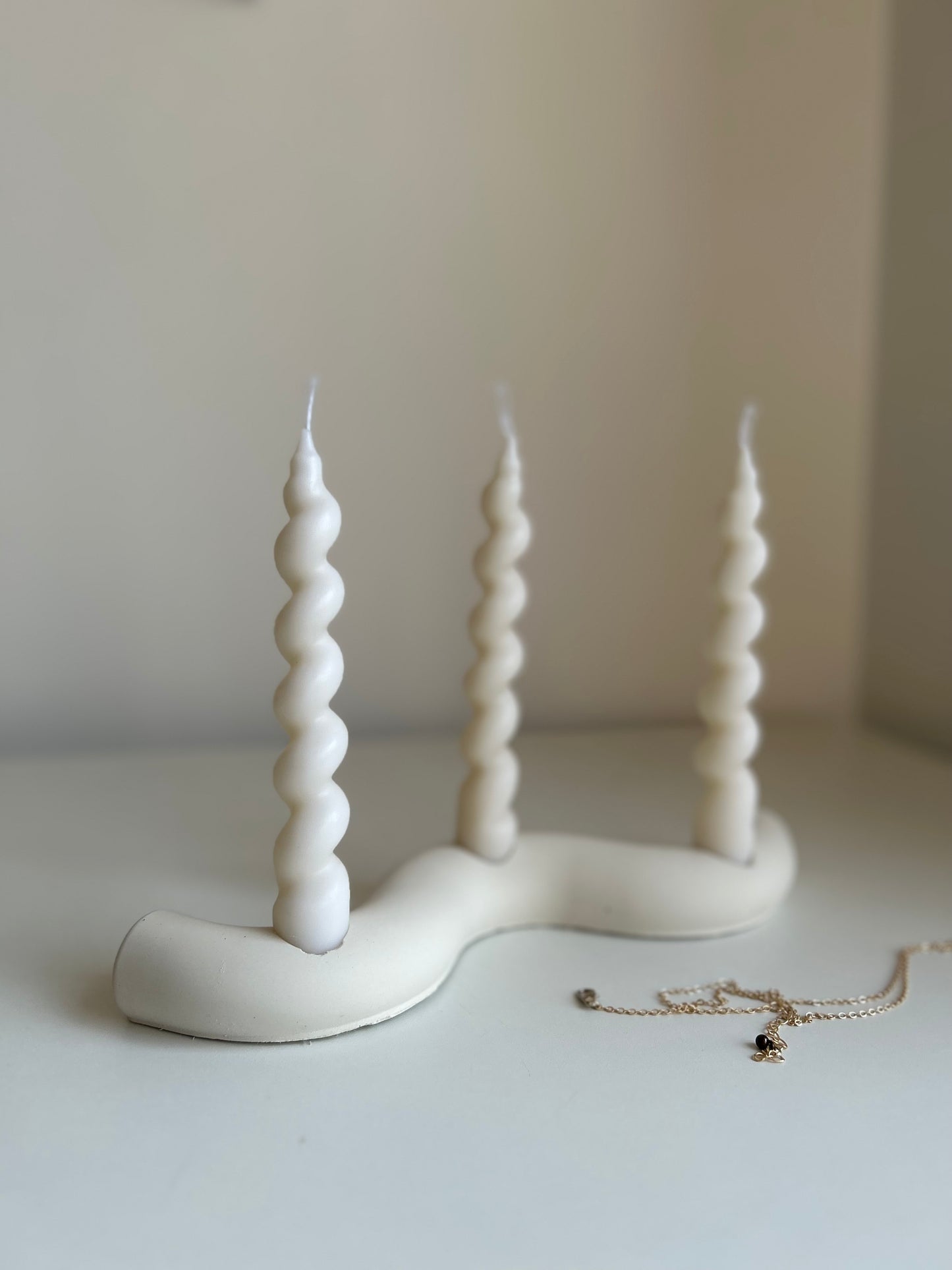 Wave Triple Candle Holder