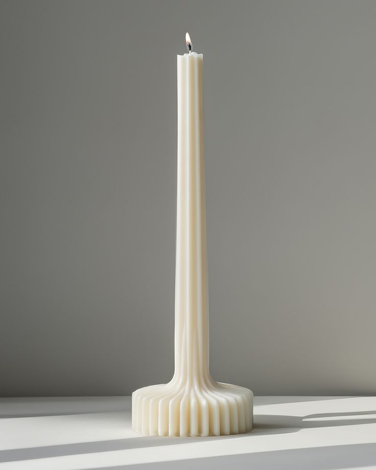 Ribbed Lamp Candle