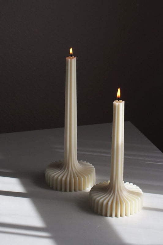 Ribbed Lamp Candle