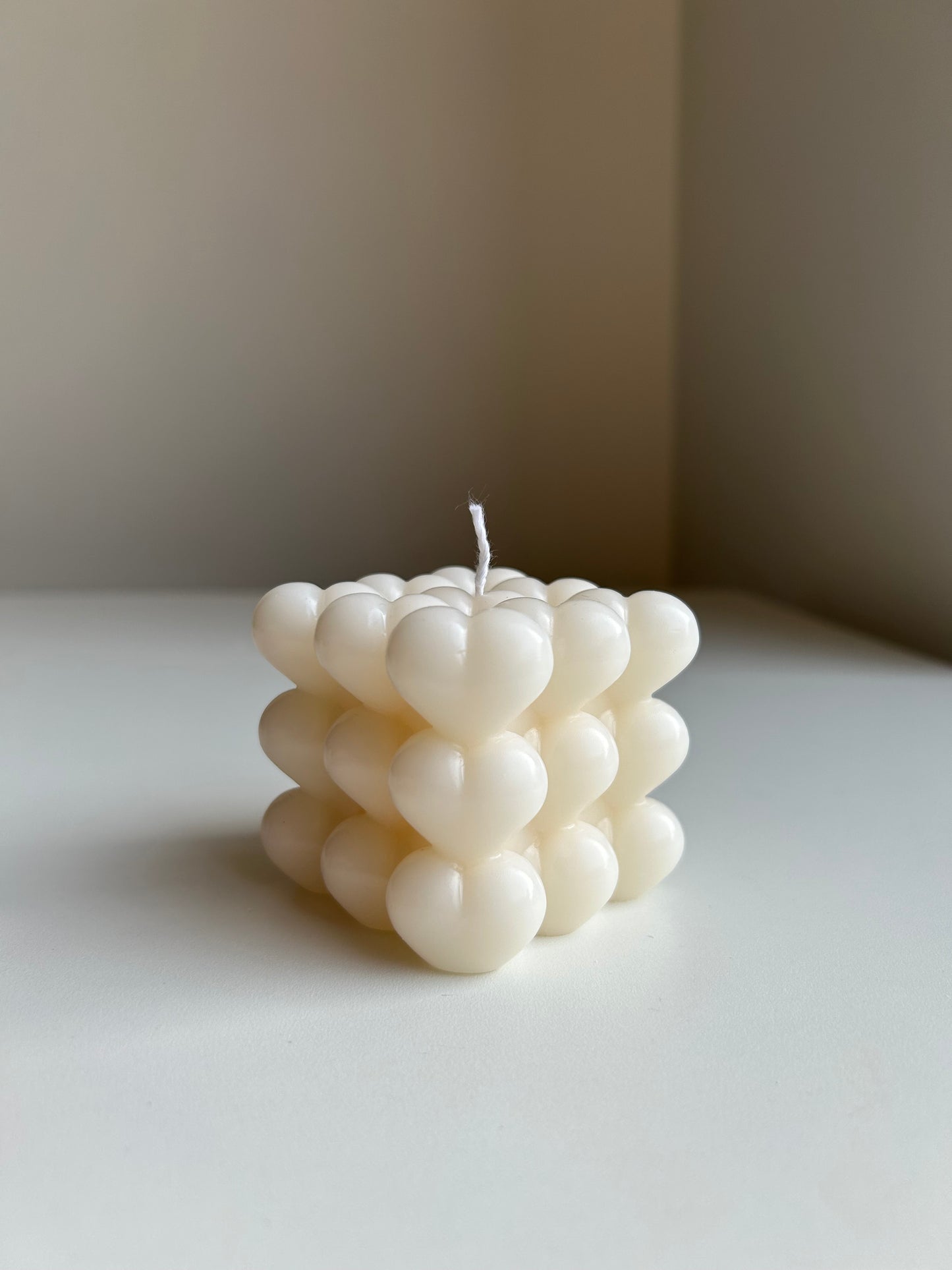 Heart Bubble Candle